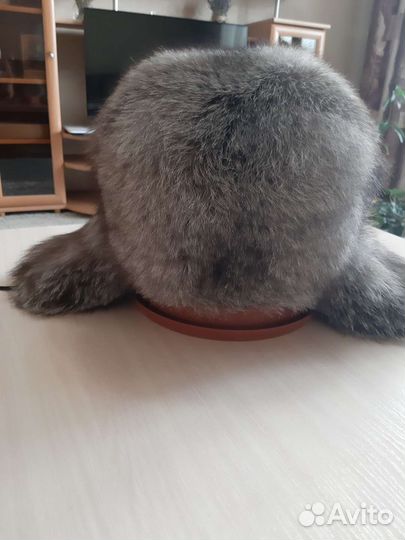 Шапка ушанка из чернобурки