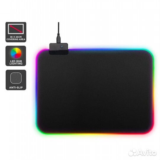 Орбита OT-PCM53 коврик для мышки RGB Черный,25*35