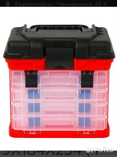 Ящик рыболовный с 4 коробочками tool box