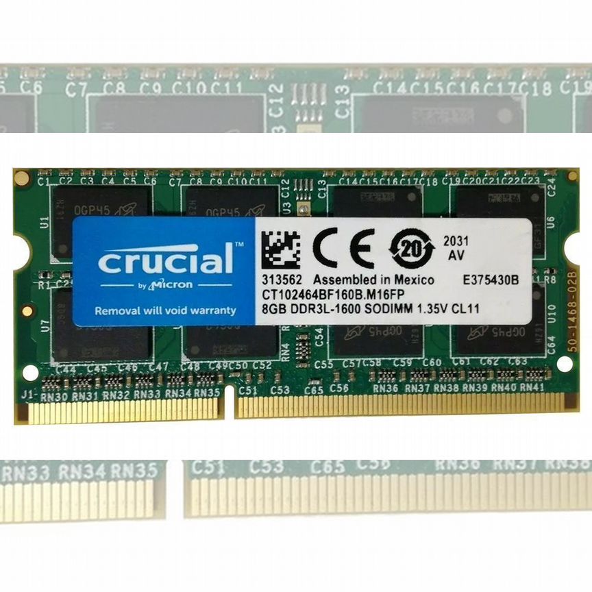 [CT102464BF160B.M16FP] Оперативная Память Crucial Ct102464bf160b.m16fp