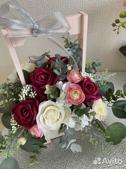 Букет цветы композиция с розами