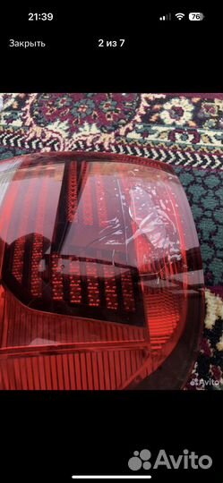 Фонари задние polo седан