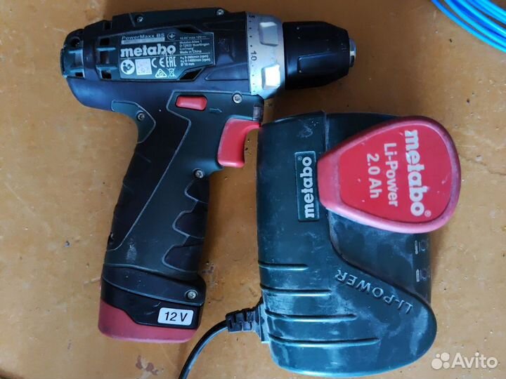 Шуруповерт metabo powermaxx bs 12 бу