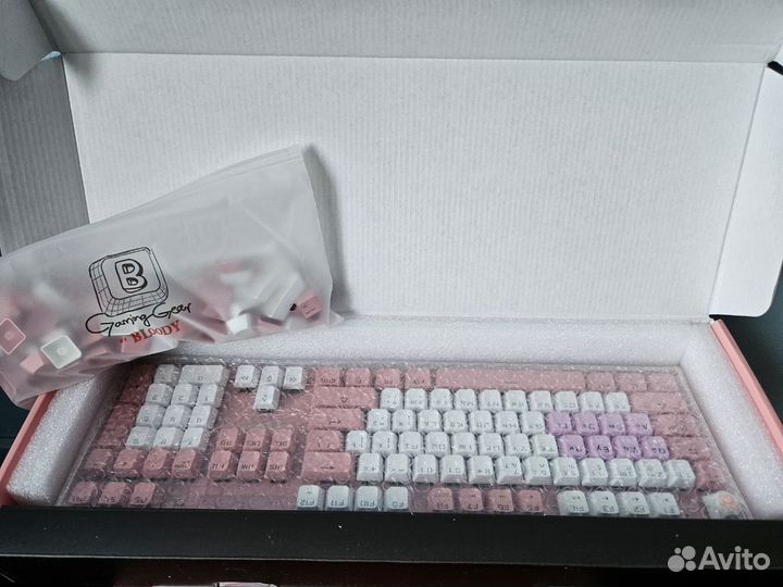 Клавиатура a4tech B800 pink