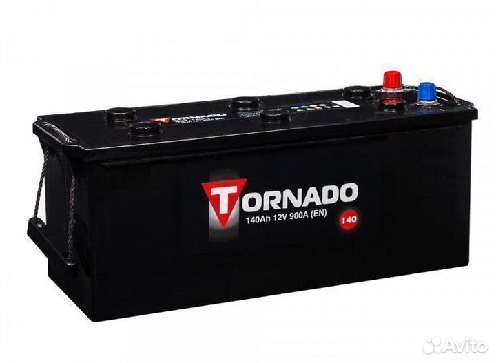 Аккумулятор грузовой 140 ампер Tornado