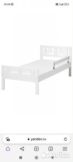 Детская кровать IKEA с матрасом