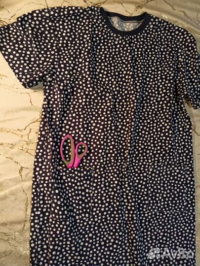 Платье футболка свободного облегания 50 размер