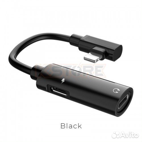 Переходник hoco LS18 Lightning - Dual Lightning