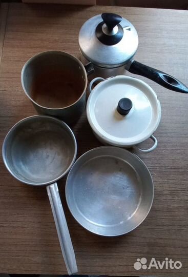 Алюминиевая посуда СССР ковши и кастрюли
