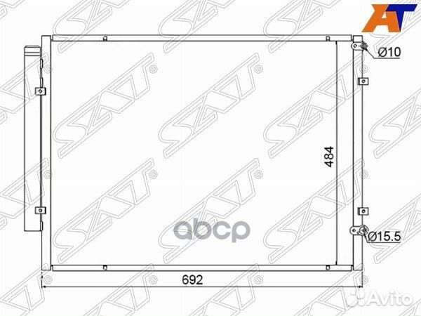 Радиатор кондиционера Toyota Harrier (XU30) 03-13