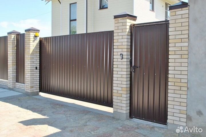 Откатные ворота под ключ