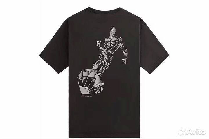 Kith x Marvel Silver Surfer Vintage Tee Black L