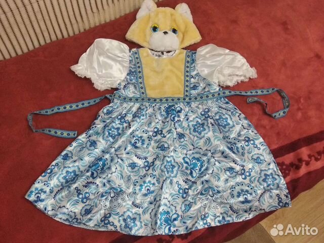 Новогодний костюм для девочки собачка на 4-6 лет