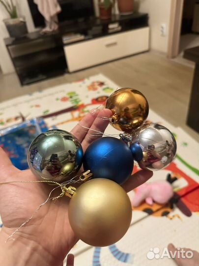 Новогодние украшения пакетом бу