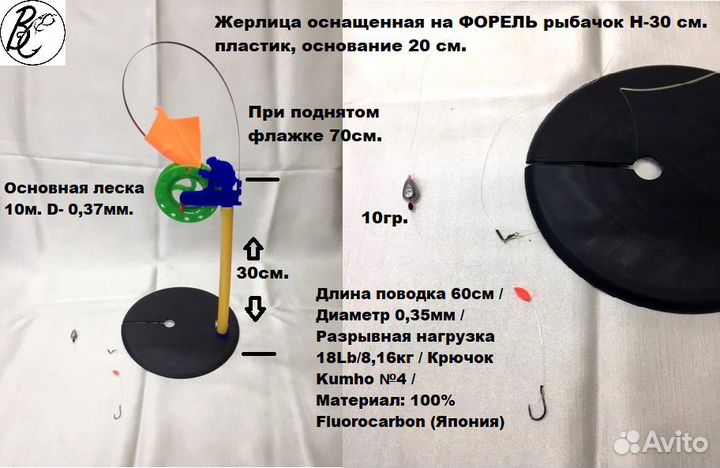 Жерлицы оснащенные на форель