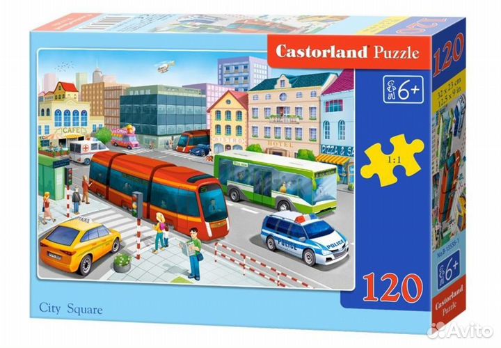 Пазлы 120 Городская площадь В-13555 411480