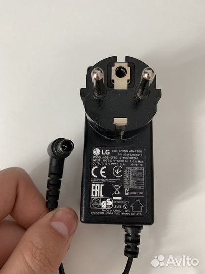 Блок питания для монитора LG 19V