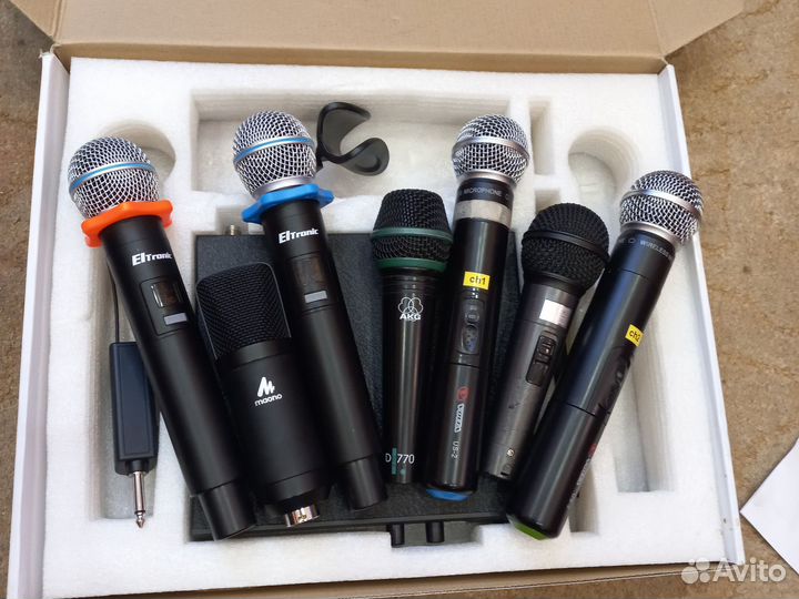 Микрофоны беспроводные, и проводные