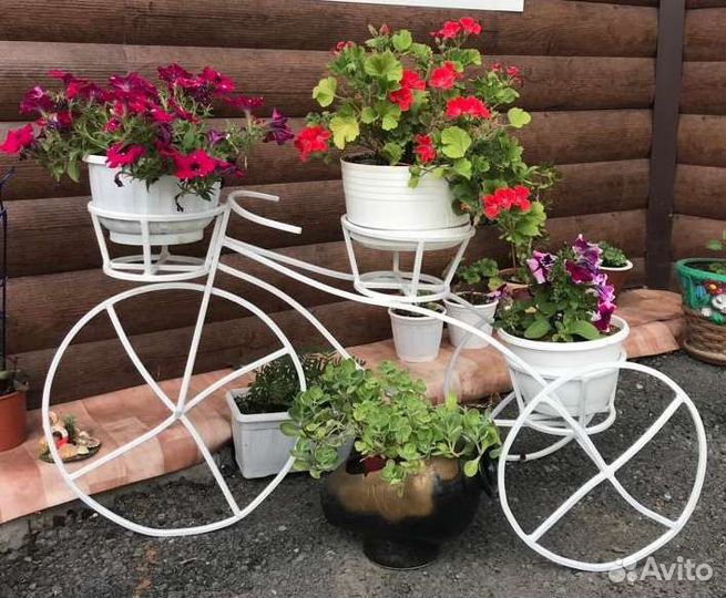 Велосипед цветник
