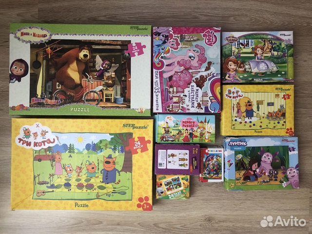 Детские пазлы 1-3 года 24, 35, 60 элементов