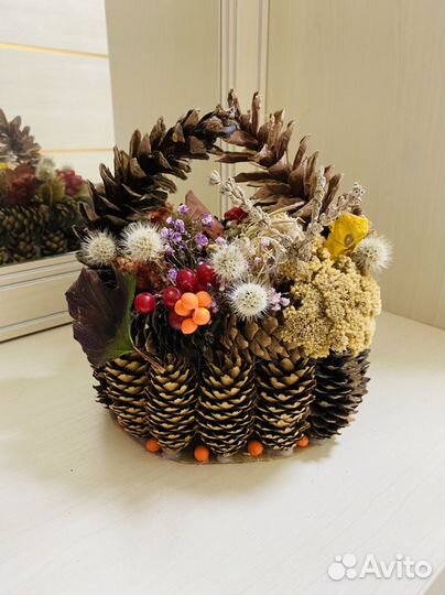 Осенняя поделка корзина с дарами