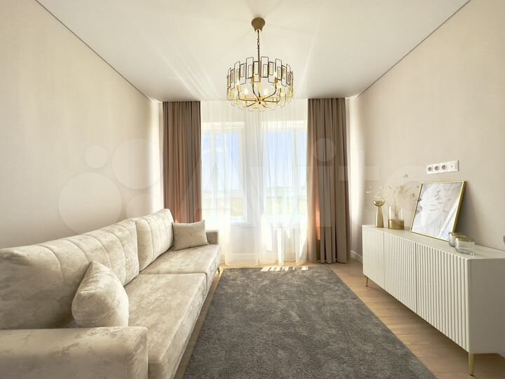 2-к. квартира, 52 м², 4/10 эт.