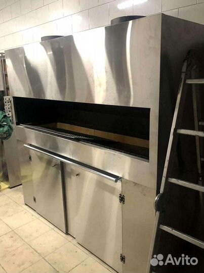 Мангал с гидрофильтром для кафе