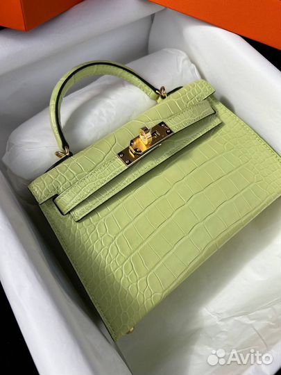 Сумка Hermes mini Kelli crocodile