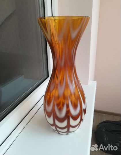Ваза из цветного стекла СССР