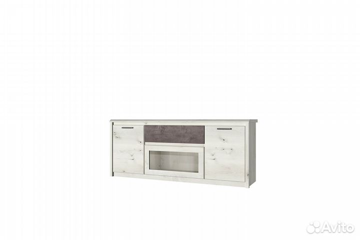 Тумба RTV 1V2D1S, bjork, цвет ольха полярная/оникс