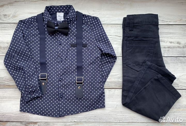 Комплект брюки и рубашка 86 92 98 104 размер