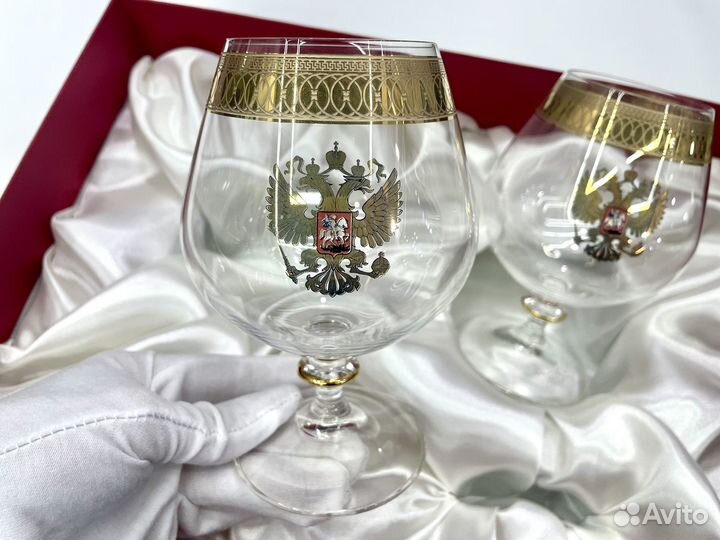 Бокалы для коньяка Герб России
