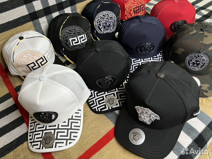 Бейсболка Versace ассортимент сетка и демисезон