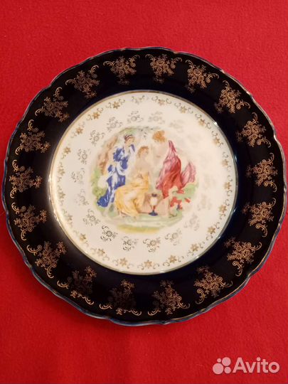 Тарелка кобальтовая советского периода