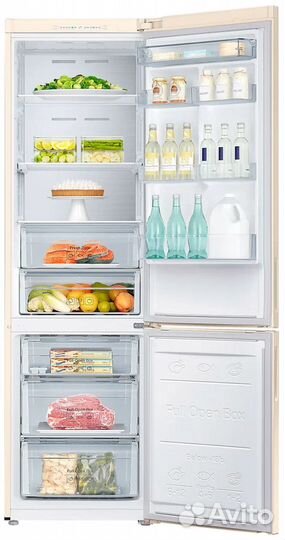 Холодильник Samsung RB37A5001EL, бежевый