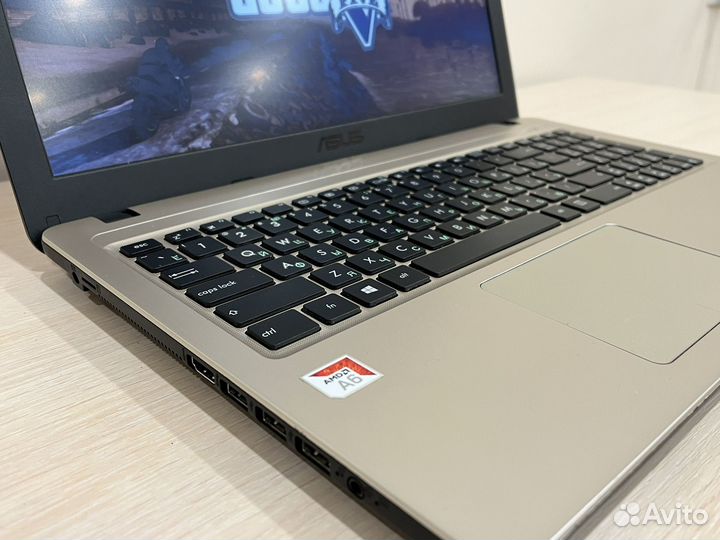 Быстрый ноутбук Asus A6-9gen/SSD/8gb/гарантия