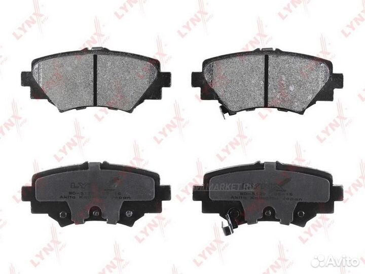 Lynxauto BD-5129 Колодки тормозные дисковые зад
