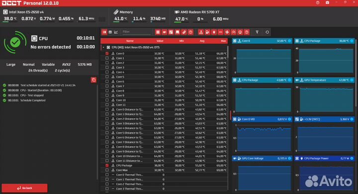 Игровая платформа 24 лог ядра 16Гб / кулер+SSD
