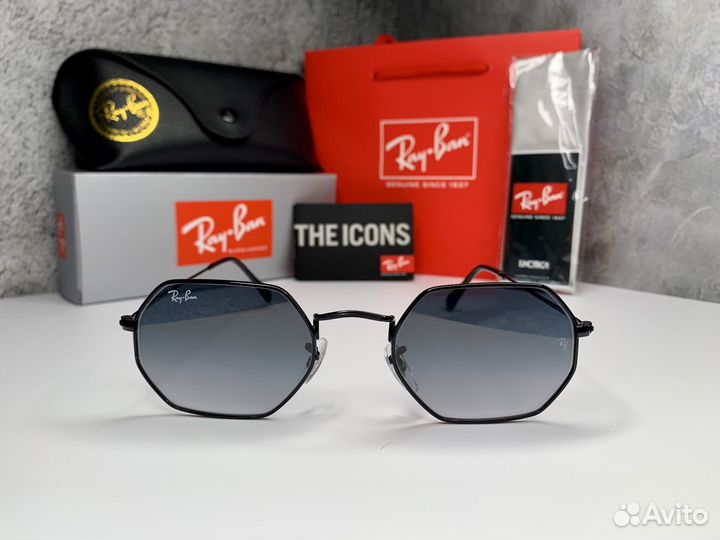 Очки Ray Ban Octagonal пепельные