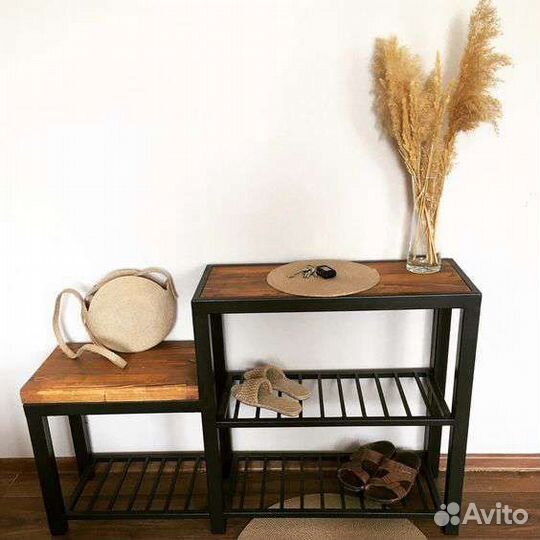 Обувница банкетка лофт