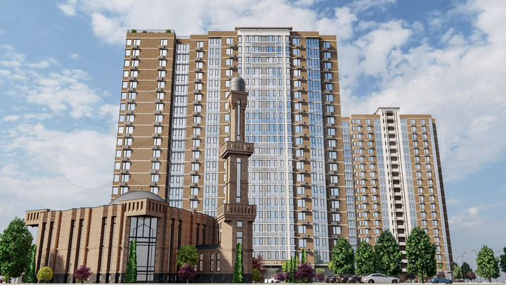 1-к. квартира, 56,3 м², 8/20 эт.