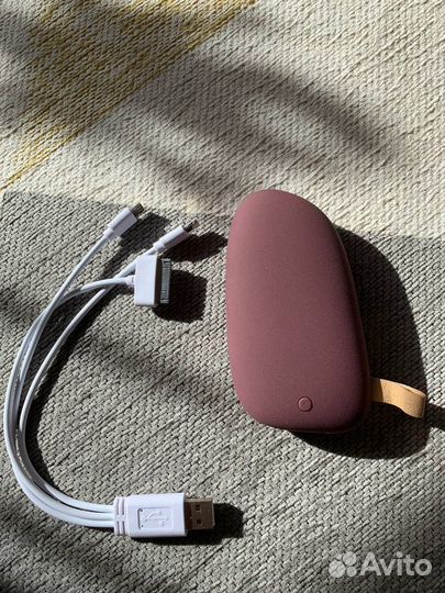 Внешний аккумулятор Pebble 5200 мАч, винный