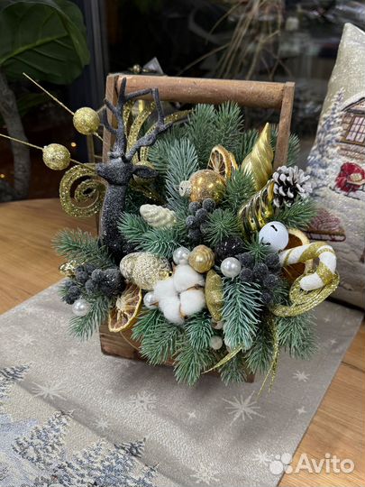 Новогодний декор композиция