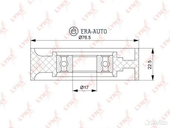 Lynxauto PB5171 Ролик натяжной приводного ремня