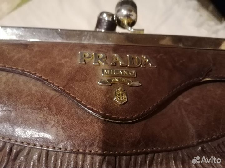 Сумка prada женская натуральная кожа