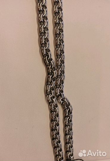 Мужская серебряная цепь