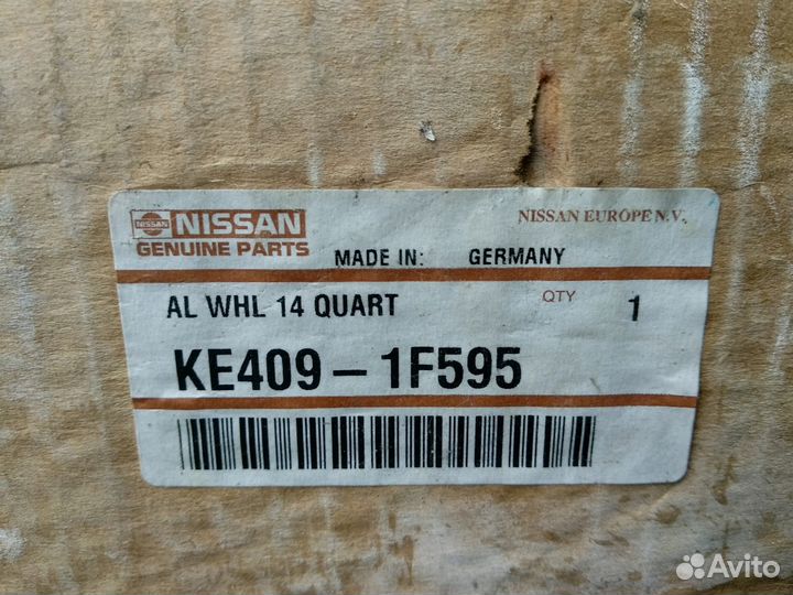 Диск Nissan Almera N16 литой новый KE4091F595