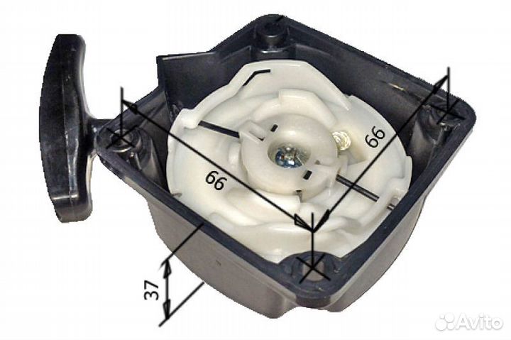 Стартер бензокосы Китай 33-52 см3, металл. усики
