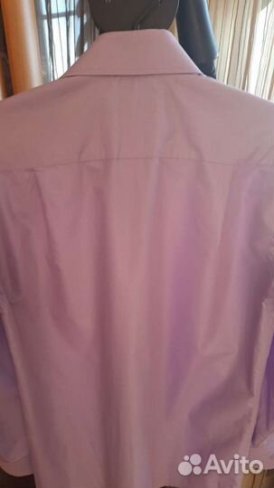 Рубашка белая подростковая с бабочкой;мужская р48