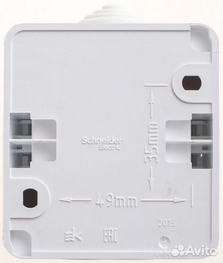 Выключатель 1-кл. оп Этюд 10А IP44 10AX бел. SE BA10-041B